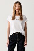 Marc O'Polo T-shirt damski bawełniany biały 5000014096