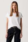 Marc O'Polo T-shirt damski bawełniany biały 5000014096