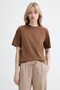 Marc O'Polo tričko dámske bavlnené hnedé 5000010011