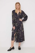 Mos Mosh rochie culoarea negru, midi, evazată