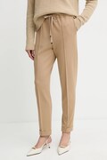 Liviana Conti spodnie damskie kolor zielony proste high waist CNTI86