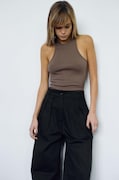 MUUV. top din bumbac PRESSE culoarea verde, PRESSE