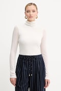 Liviana Conti longsleeve in cotone colore beige F5WH17