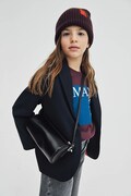 MAX&Co. czapka z dodatkiem wełny dziecięca MAXF10F HAT kolor bordowy MX0242