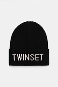 Twinset czapka kolor czarny 252GJ5015