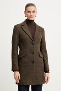 Silvian Heach palton ALCEDO culoarea maro, GPA25012CP