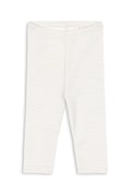 Fanga Fontana legginsy bawełniane niemowlęce FIO STRIPE PANTS OCS kolor beżowy gładkie FA100044