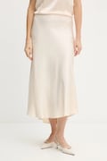 Silvian Heach spódnica FAREMI kolor beżowy midi rozkloszowana GPA25324LO
