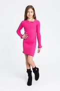 Twinset sukienka dziecięca kolor różowy mini dopasowana 252GJ3093
