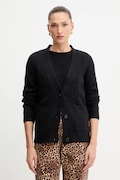 Silvian Heach cardigan din amestec de lână VALBUENA culoarea negru, GPA25149CD