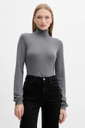 Silvian Heach pulover SESIN culoarea gri, light, cu guler, GPA25036LU