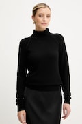 Silvian Heach sweter z domieszką wełny SAM damski kolor czarny z golfem GPA25244LU