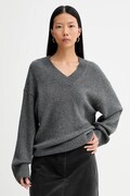 Marc O'Polo sweter z dodatkiem wełny damski kolor szary 510609060235