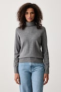 Marc O'Polo sweter damski z bawełną szary 5000007462