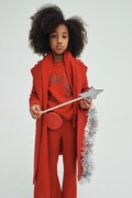 MAX&Co. sweter z dodatkiem wełny dziecięcy MAXK21F KNITWEAR kolor czerwony MX0233