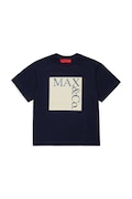 MAX&Co. t-shirt bawełniany dziecięcy MAXT1F T-SHIRT kolor granatowy MX0005