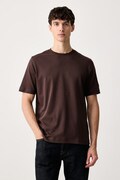 Mos Mosh T-shirt męski bawełniany DARREN brązowy 508280