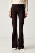 Silvian Heach jeansy flare damskie KODDU brązowe GPA26057JE