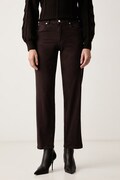 Silvian Heach jeansy straight damskie PADAVI brązowe GPA26039JE