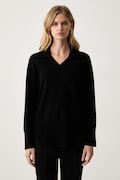 Silvian Heach sweter damski z wełną LUREAN czarny GPA26333MA