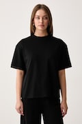 Silvian Heach tricou pentru femei cu bumbac JALUAN negru GPA26120TS