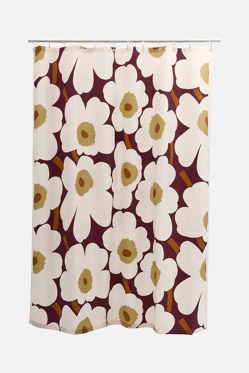 Marimekko Unikko Шторка для душа, полиэстер, разноцветная, 180 x 200 см