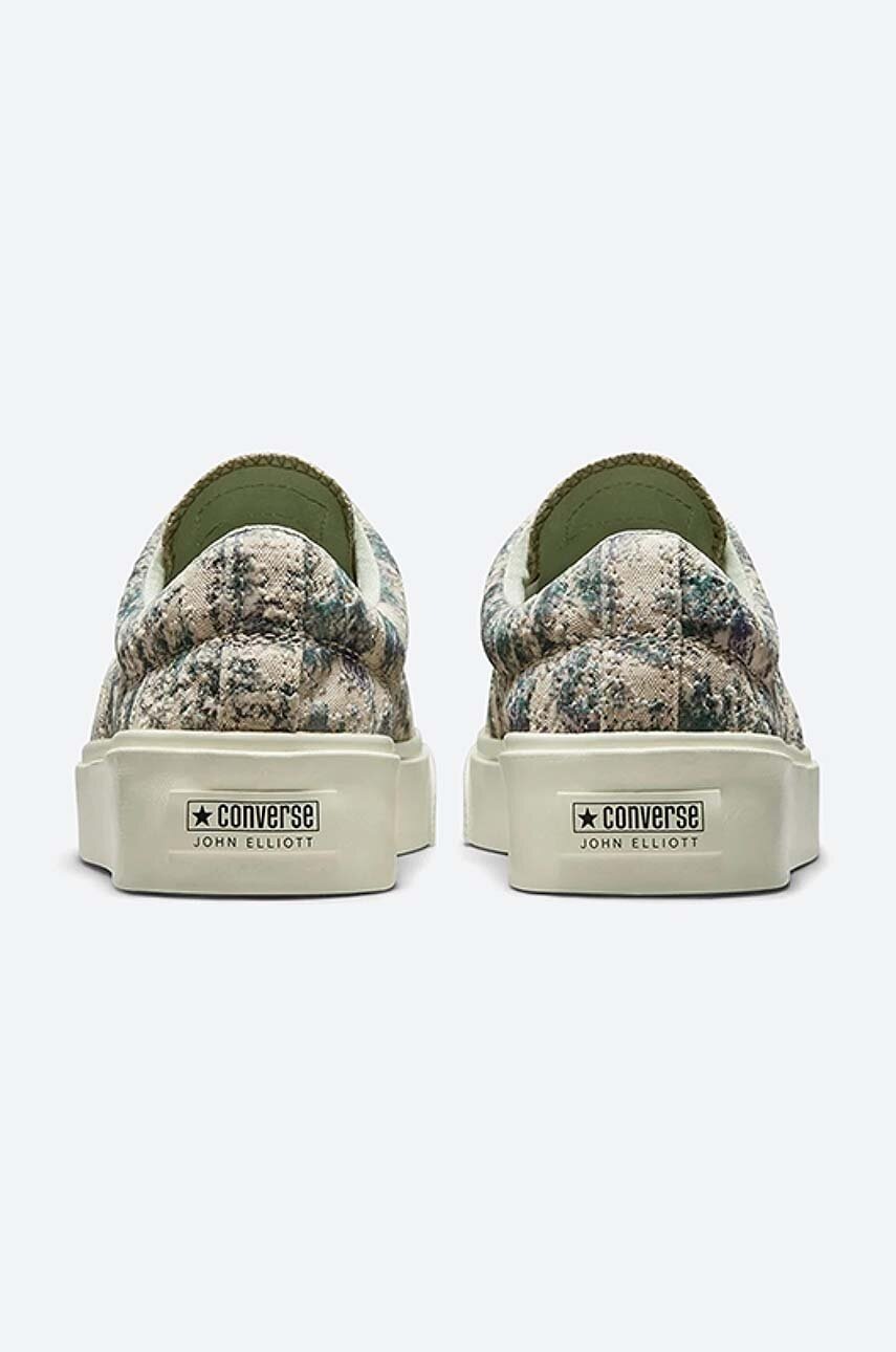 Converse tenisówki x John Elliott Skid Grip OX 172578C brązowy