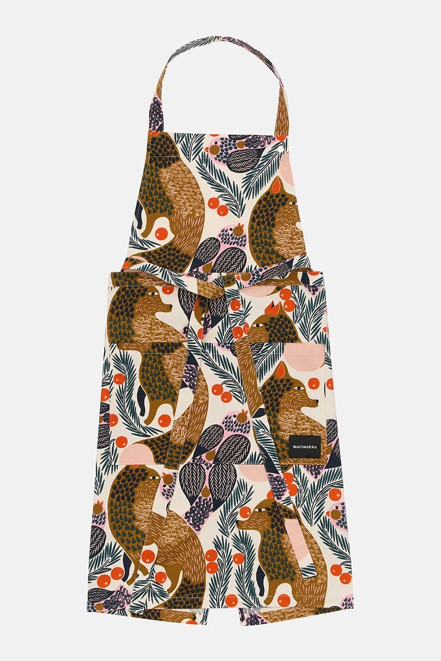 Marimekko Кухонный фартук Pieni Ketunmarja, хлопок, 84 x 85 см
