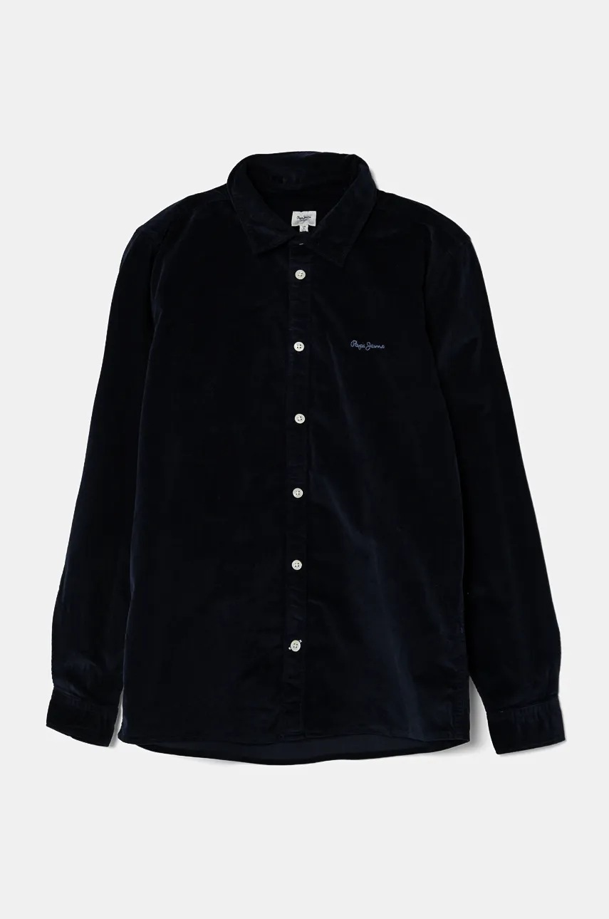 Детска риза Pepe Jeans NICSON дълъг син PB302645
