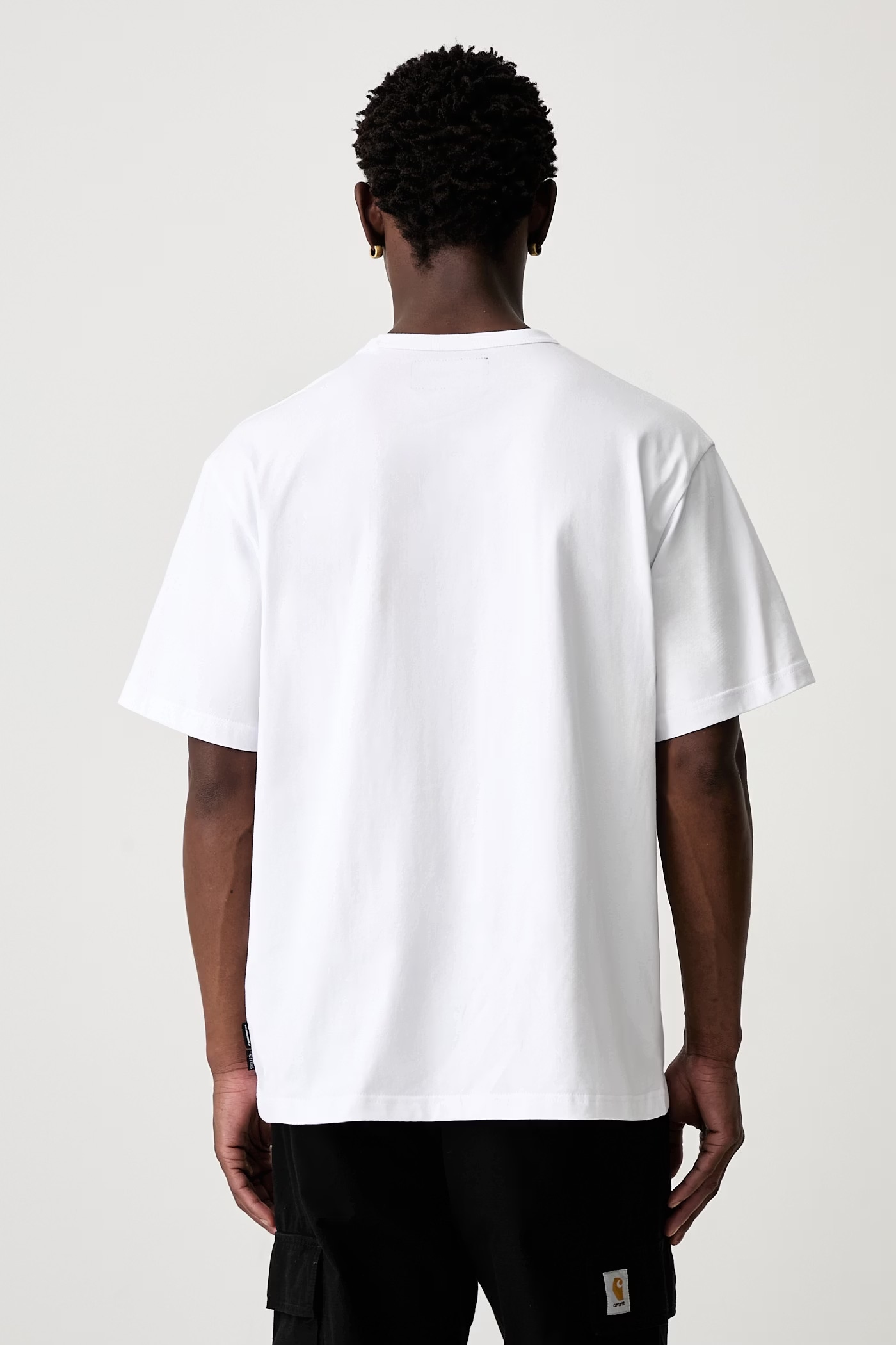 Îmbrăcăminte Neighborhood tricou cu bumbac pentru bărbați 261BWNH.CSM01 alb