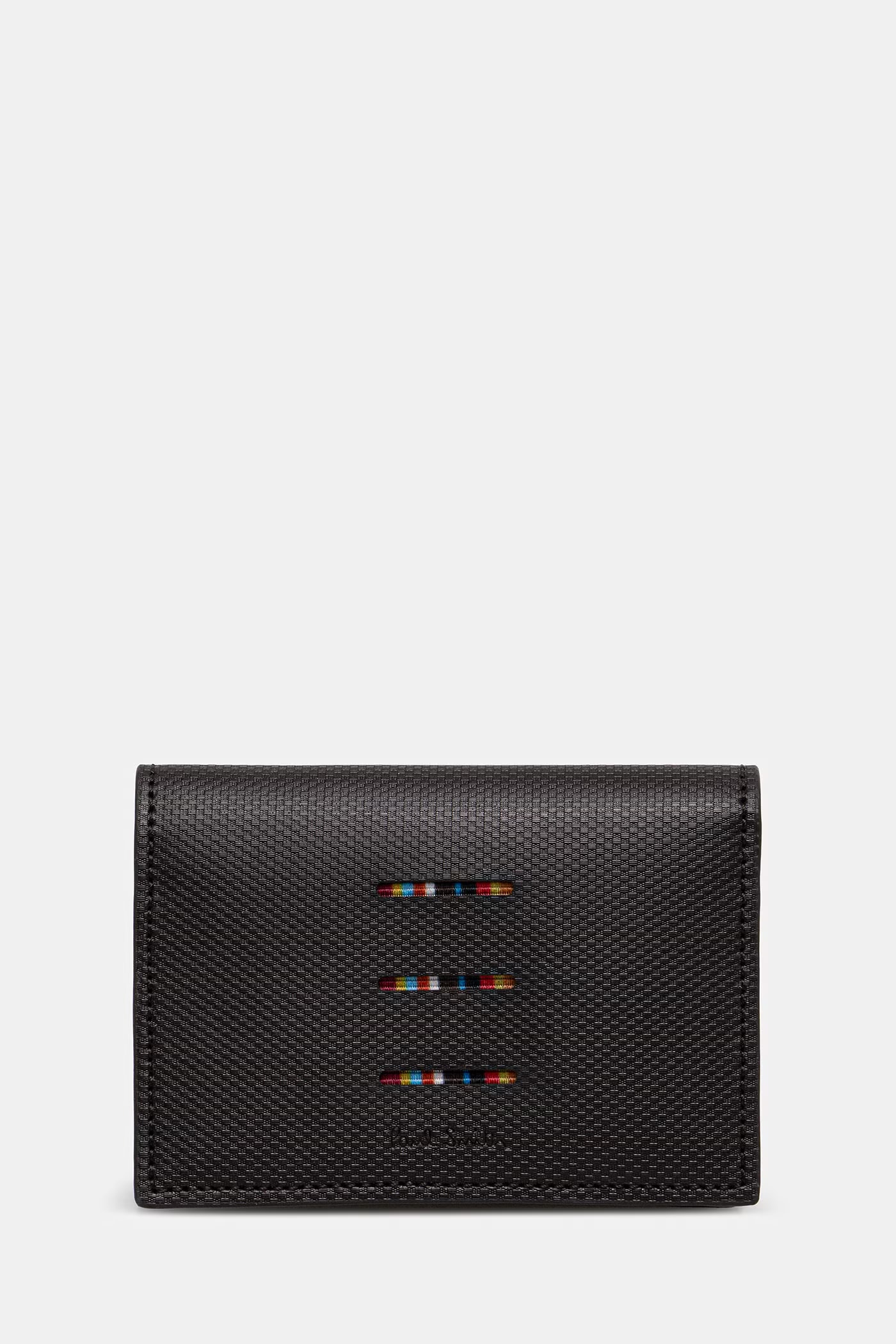 Δερμάτινο πορτοφόλι Paul Smith FOLD OVER CARD HOLDER λείο δέρμα καφέ M1A.6758.USITRI