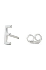 Серебряная серьга Design Letters