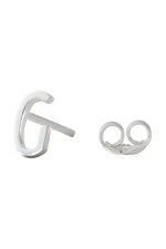 Срібна сережка Design Letters