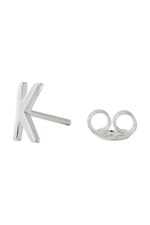 Срібна сережка Design Letters