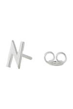 Срібна сережка Design Letters