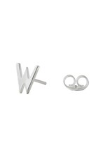 Серебряная серьга Design Letters