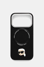Чохол на телефон Karl Lagerfeld iPhone 17 Pro колір чорний