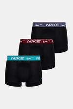 Облягаючі боксери чоловічі 3-пак Nike колір чорний