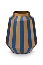 Декоративна ваза Pip Studio Stripes Navy-Gold 24 x 29 cm