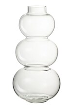 Ваза декораційна зі скла J-Line 36 cm