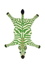 Вовняний килим Doing Goods Grassy Zebra 153 x 110 cm