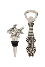 Пробка для вина та відкривачка для пива House Doctor HDFish 11 cm колір сірий