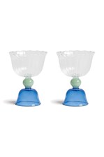 Набір келихів &k amsterdam tulip blue 200 ml 2-pack