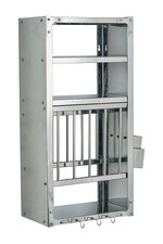 Полиця підвісна із нержавіючої сталі Madam Stoltz 38 x 24 x 79 cm