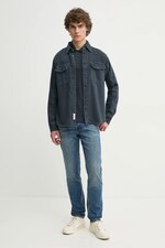 Бавовняне поло rag & bone колір синій