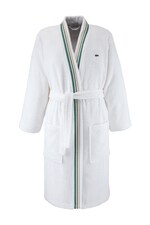 Халат бавовняний Lacoste LSCORE Blanc XL колір білий