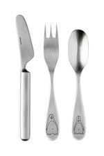 Набір дитячих столових приборів Stelton Pingo 3-pack колір сірий