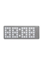 Будильник Karlsson Keyboard LED колір сірий