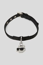 Нашийник для собаки Karl Lagerfeld Ikon колір чорний