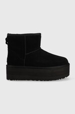 Шкіряні чоботи UGG колір чорний